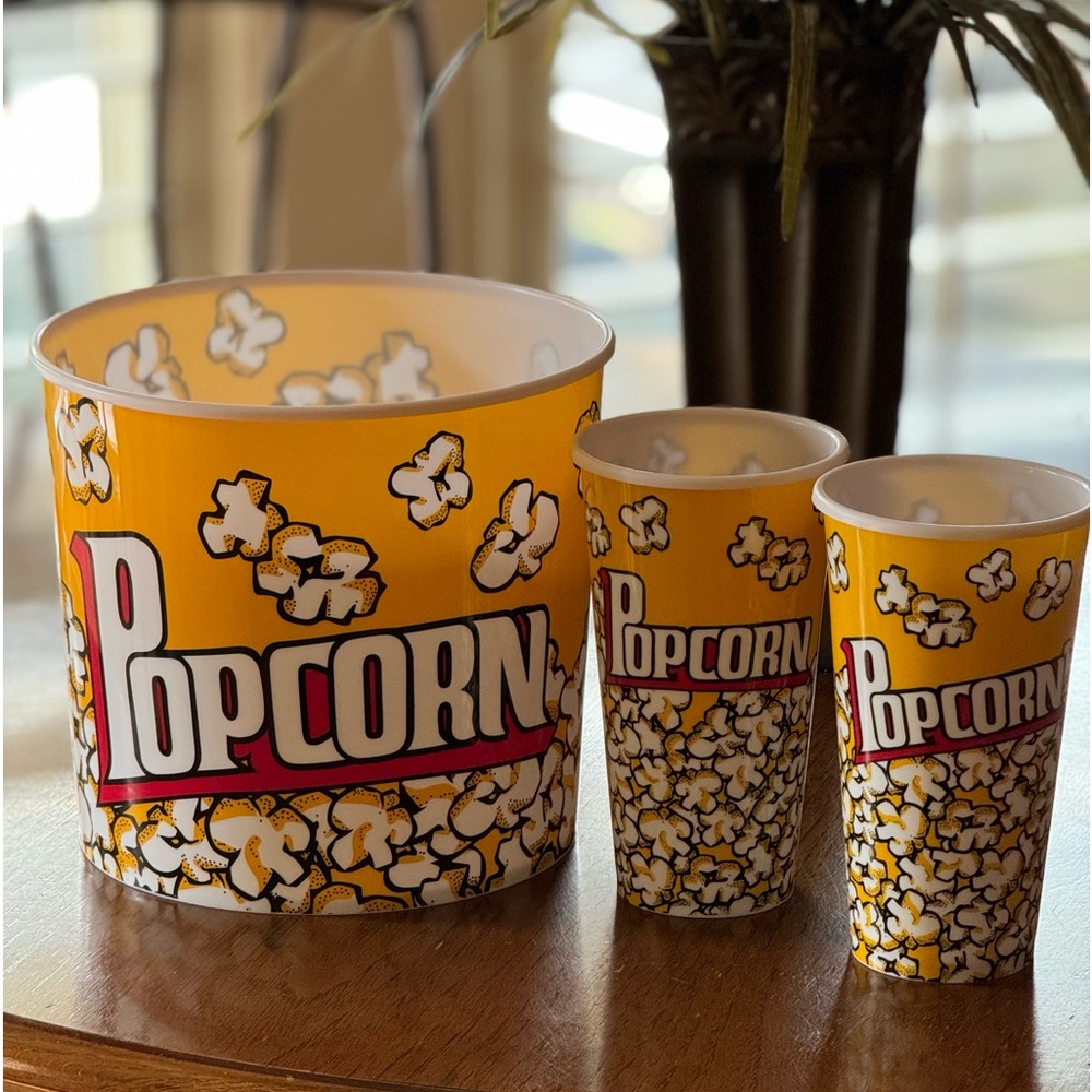 Cute and Fun Popcorn 3 Piece Set